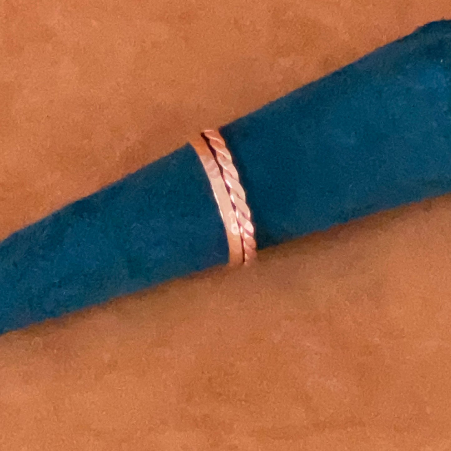 Tvö Joda: Copper Stacking Rings